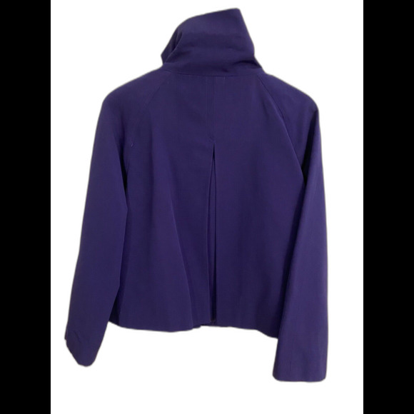 Chico's Jacket 1 (M-8) Purple Full Zip Lightweight Coat, Colorful, Coastal - Picture 3 of 9
